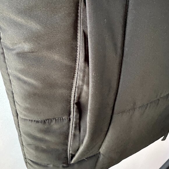 Merona Reversible Black & Grey Medium Padded Vest Jacket - Picture 6 of 14